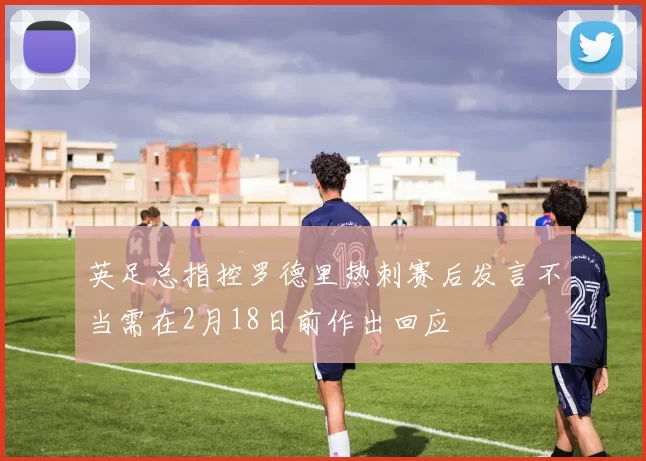 英足总指控罗德里热刺赛后发言不当需在2月18日前作出回应